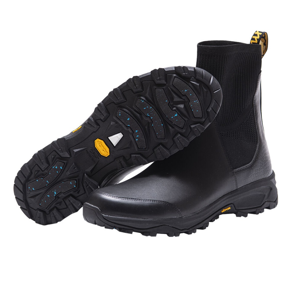 Vibram Luxus-Gummistiefel Schwarz