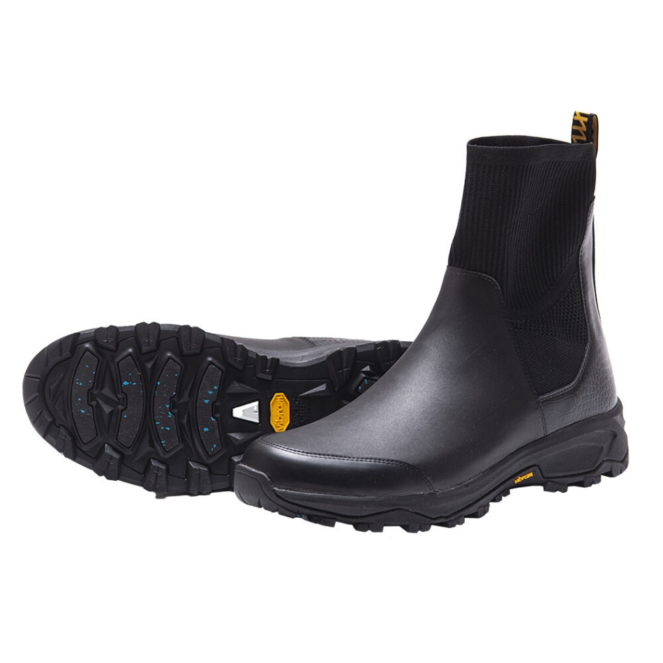 Vibram Luxus-Gummistiefel Schwarz