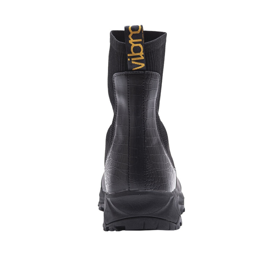 Vibram Luxus-Gummistiefel Schwarz