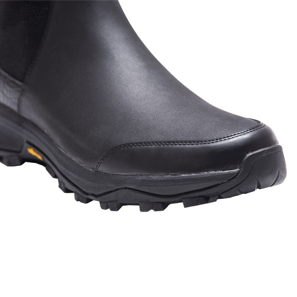 Vibram Luxus-Gummistiefel Schwarz