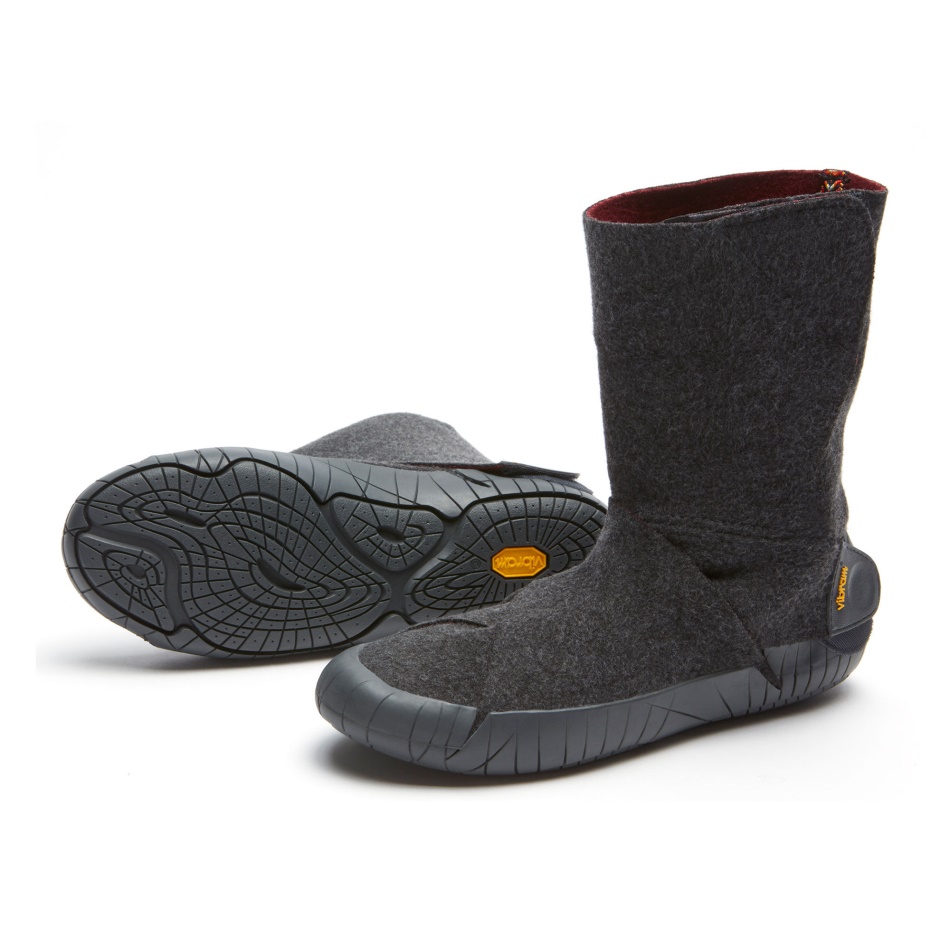 Vibram Furoshiki Halbstiefel Aus Russischem Filz Grau