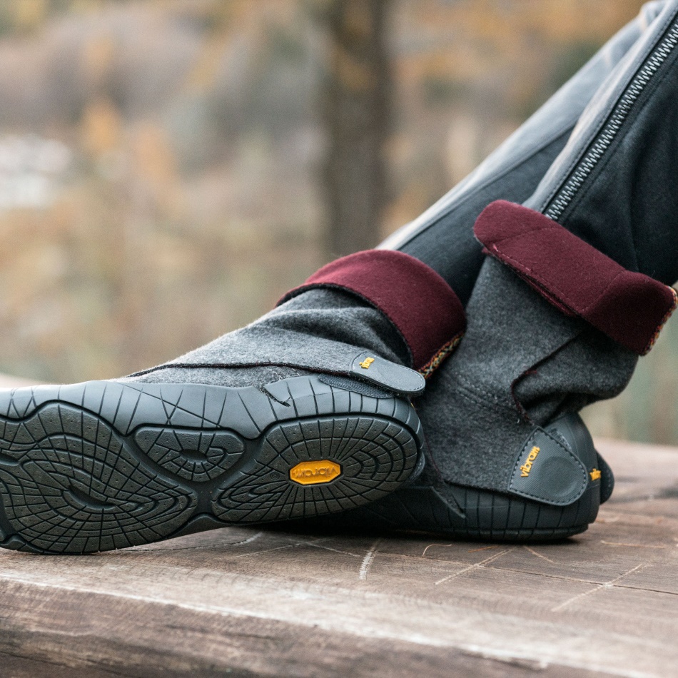 Vibram Furoshiki Halbstiefel Aus Russischem Filz Grau