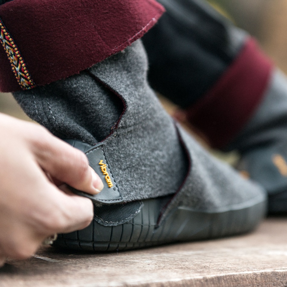 Vibram Furoshiki Halbstiefel Aus Russischem Filz Grau