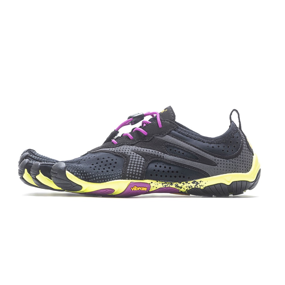 Vibram V-run Damen Schwarz-gelb-lila