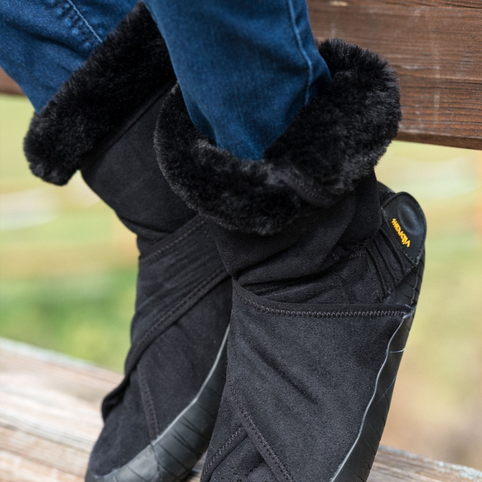 Vibram Furoshiki Eastern Traveller Classic Shearling Mid Boot Schwarz