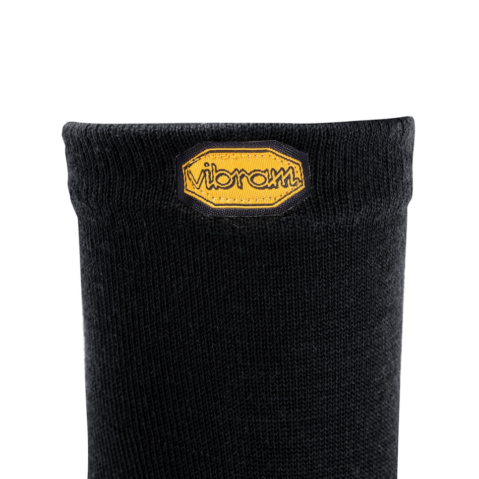 Vibram Vibram 5toe Socke Crew Wollschwarz