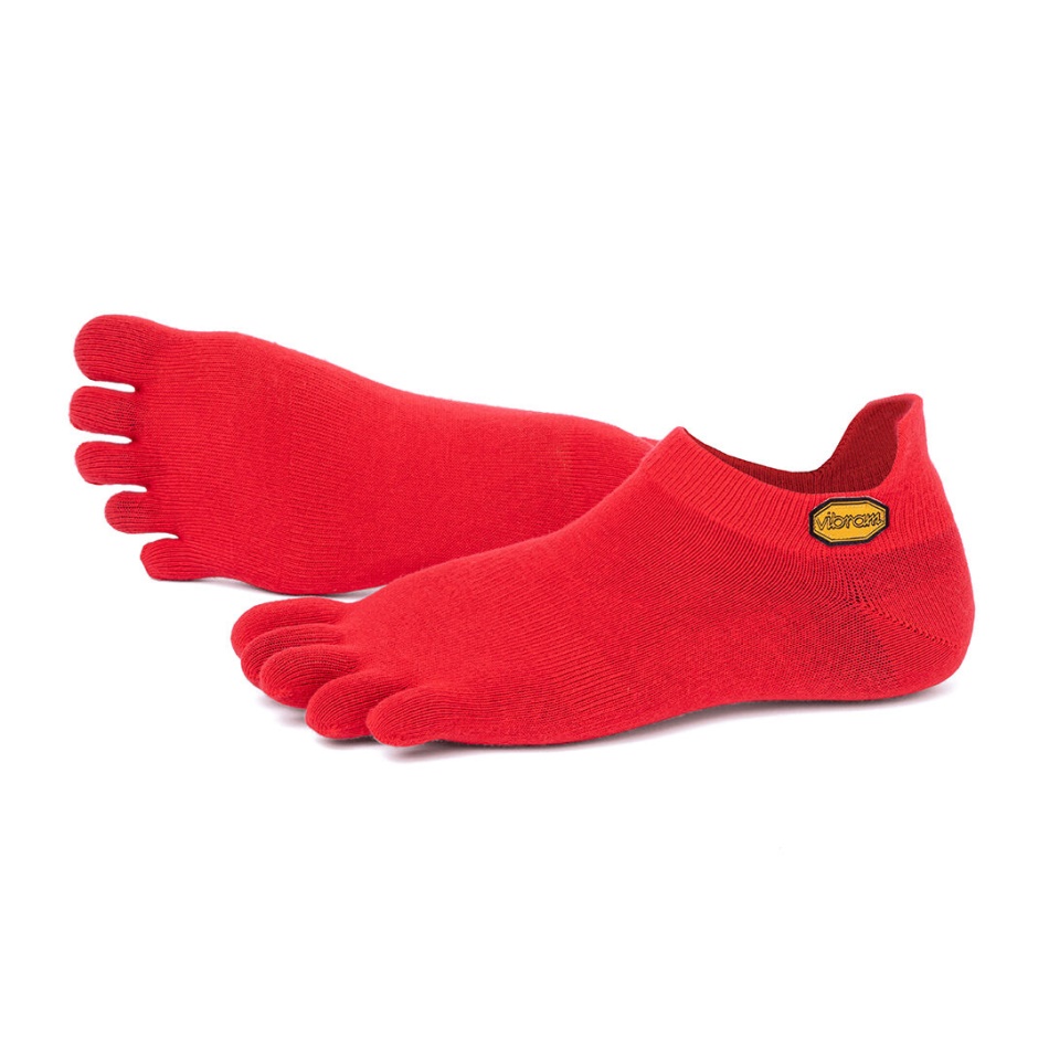 Vibram Vibram 5toe Socke No Show Rot